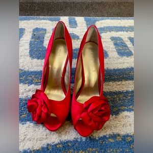 Size 5 Nine West Red Heels